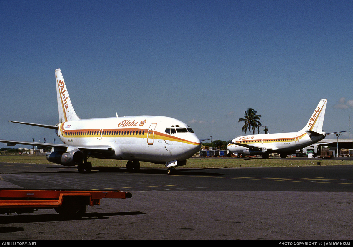 Aircraft Photo of N804AL | Boeing 737-2Q9/Adv | Aloha Airlines | AirHistory.net #692266