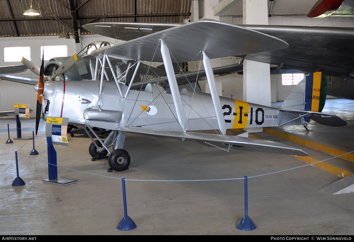 Aircraft Photo of I2H1-105 | De Havilland D.H. 82A Tiger Moth | Brazil - Navy | AirHistory.net #692272