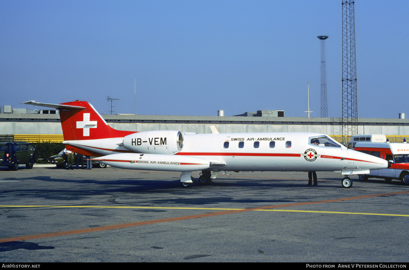 Aircraft Photo of HB-VEM | Gates Learjet 35A | REGA - Swiss Air Ambulance | AirHistory.net #692295