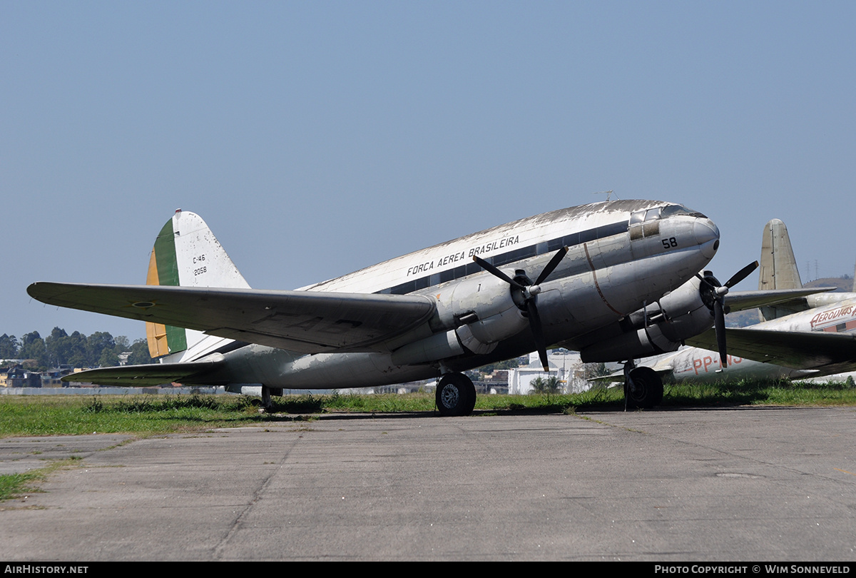 Aircraft Photo of 2058 | Curtiss C-46 Commando | Brazil - Air Force | AirHistory.net #692296