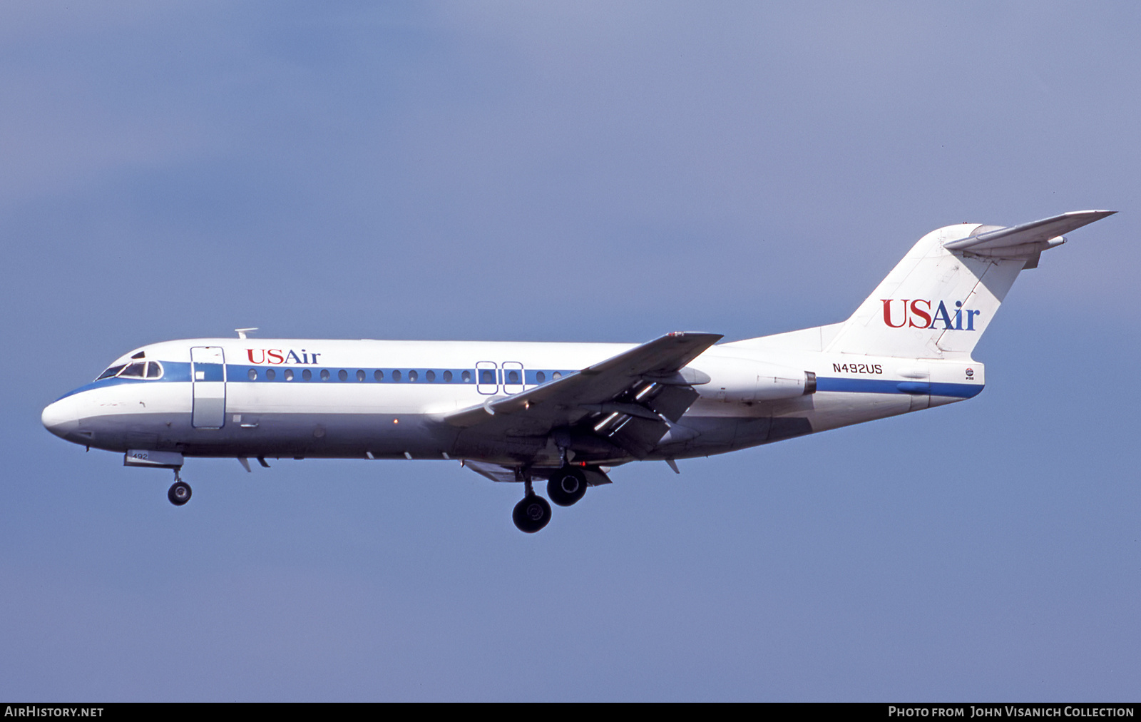 Aircraft Photo of N492US | Fokker F28-4000 Fellowship | USAir | AirHistory.net #692323