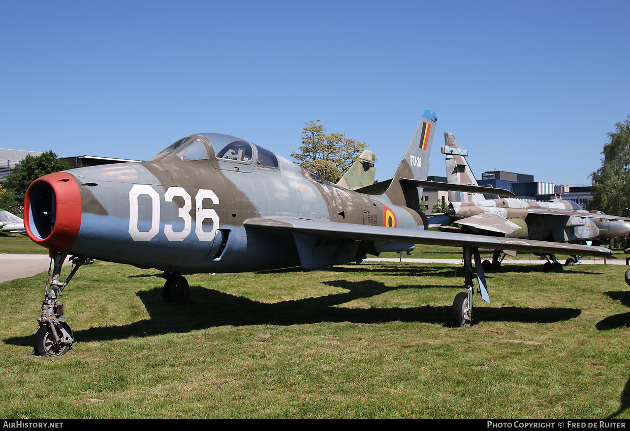 Aircraft Photo of FU-36 | Republic F-84F Thunderstreak | Belgium - Air Force | AirHistory.net #692341