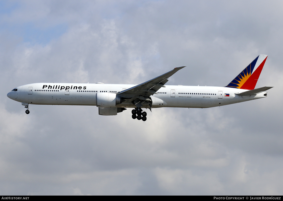 Aircraft Photo of RP-C7772 | Boeing 777-3F6/ER | Philippine Airlines | AirHistory.net #692349
