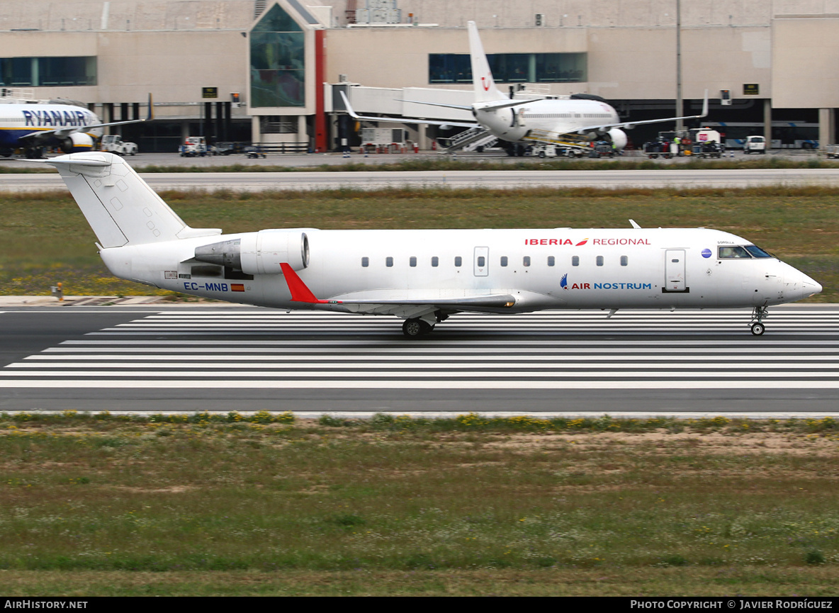 Aircraft Photo of EC-MNB | Bombardier CRJ-200LR (CL-600-2B19) | Iberia Regional | AirHistory.net #692364