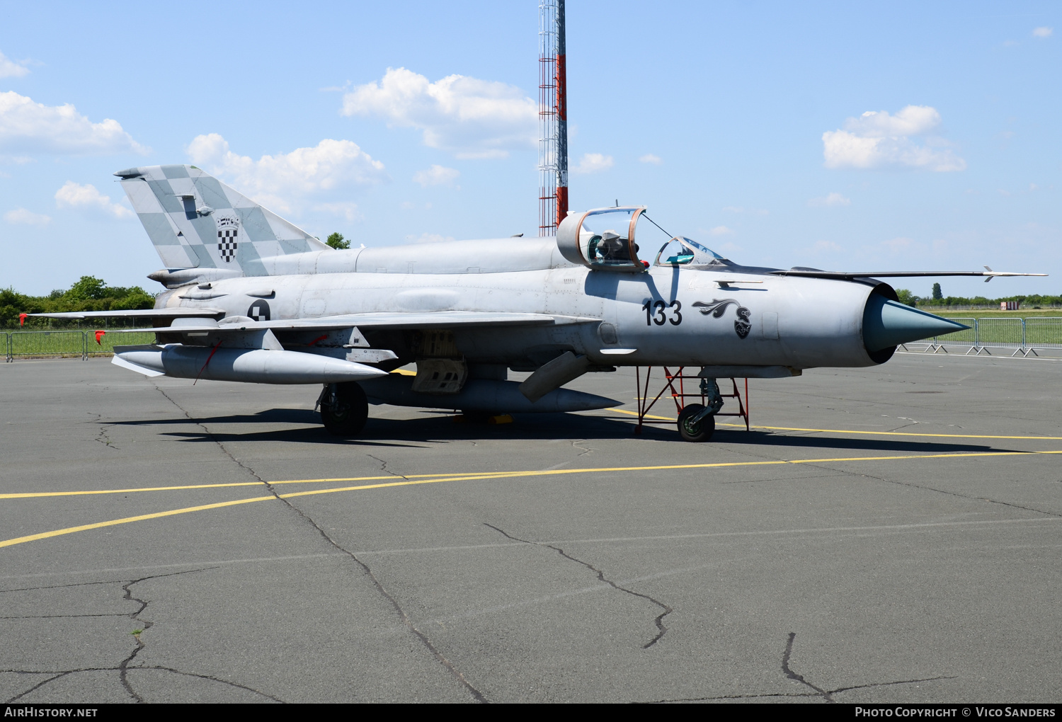Aircraft Photo of 133 | Mikoyan-Gurevich MiG-21bisD | Croatia - Air Force | AirHistory.net #692378