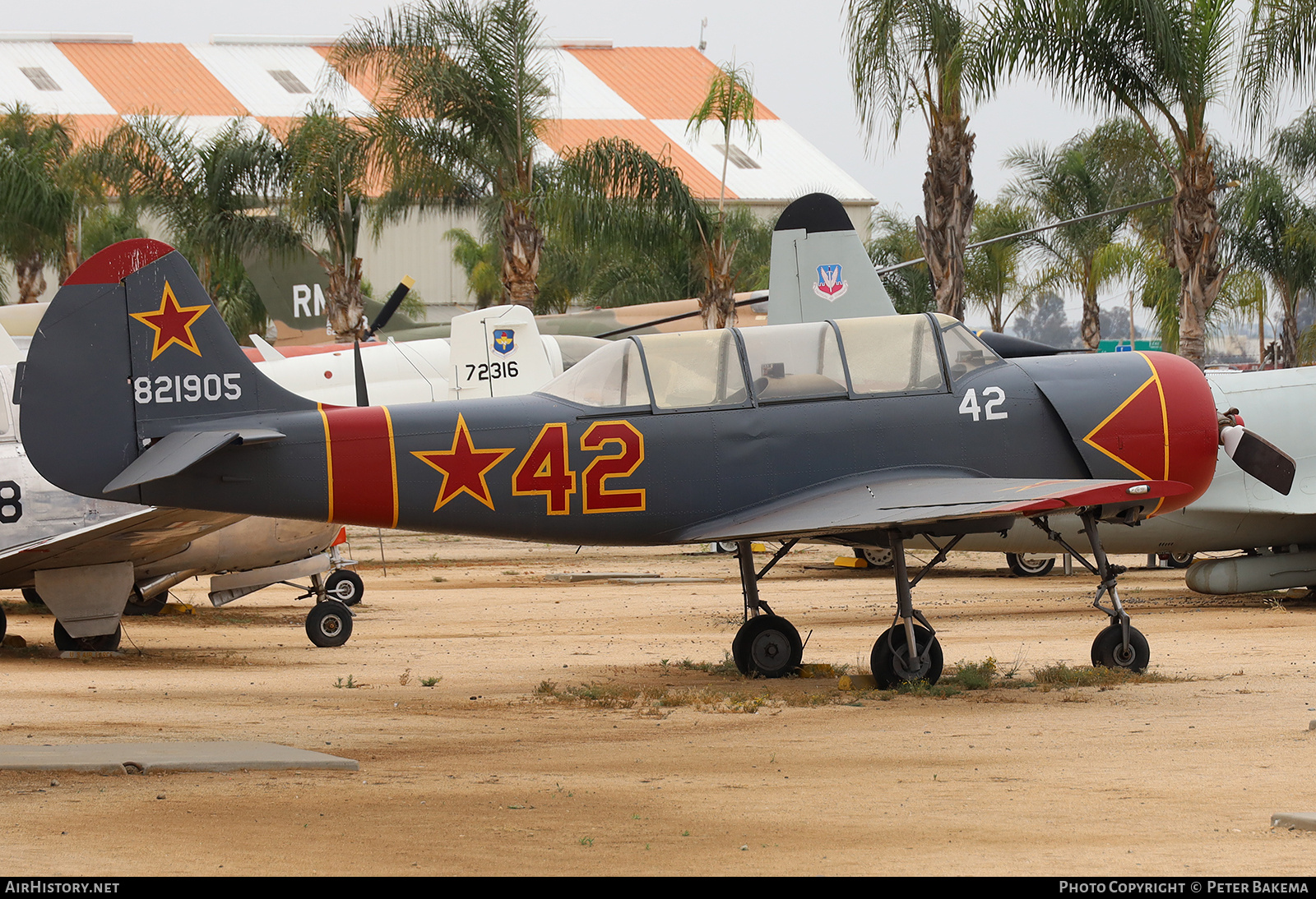 Aircraft Photo of 821905 / N6277Y | Yakovlev Yak-52 | Russia - Air Force | AirHistory.net #692412
