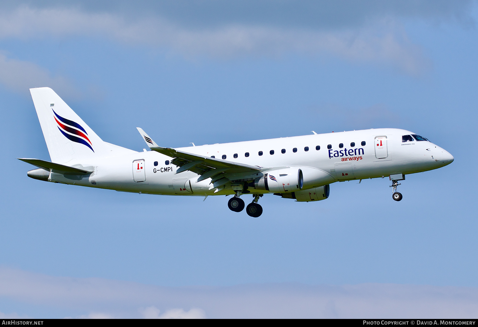 Aircraft Photo of G-CMPI | Embraer 170LR (ERJ-170-100LR) | Eastern Airways | AirHistory.net #692479