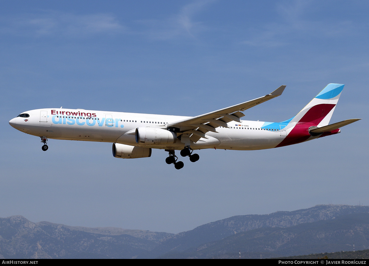 Aircraft Photo of D-AIKE | Airbus A330-343 | Eurowings Discover | AirHistory.net #692493