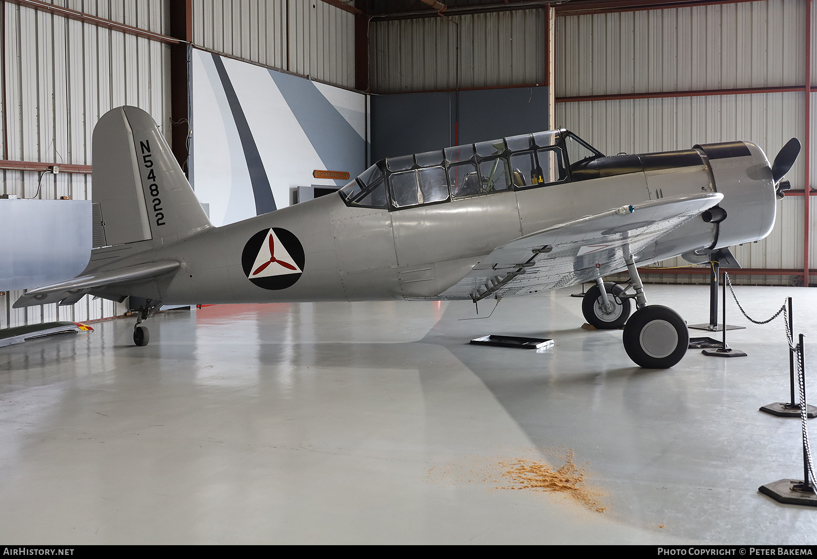 Aircraft Photo of N54822 | Vultee BT-13B Valiant | AirHistory.net #692555