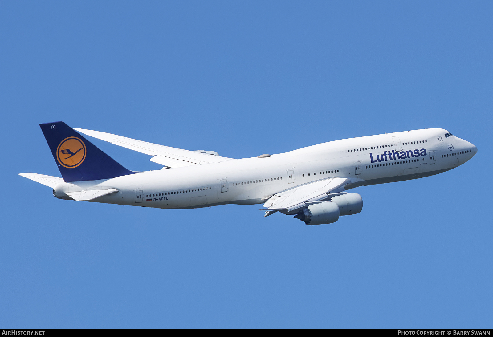 Aircraft Photo of D-ABYO | Boeing 747-830 | Lufthansa | AirHistory.net #692568