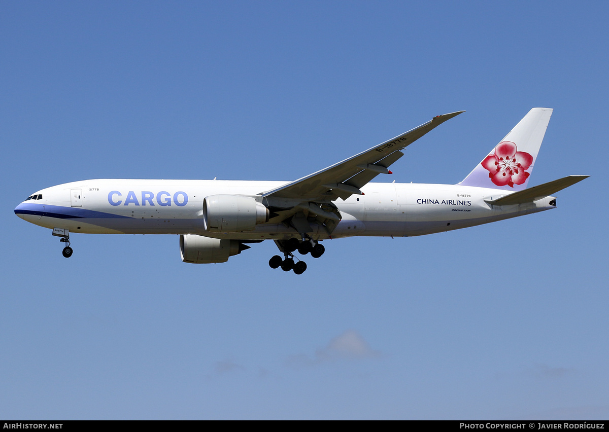 Aircraft Photo of B-18778 | Boeing 777-F | China Airlines Cargo | AirHistory.net #692727