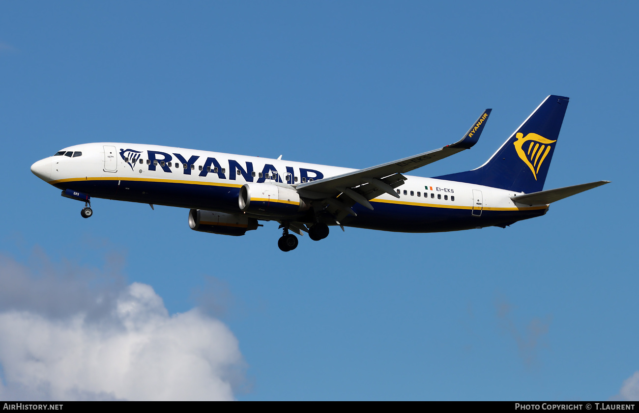 Aircraft Photo of EI-EKS | Boeing 737-8AS | Ryanair | AirHistory.net #692732