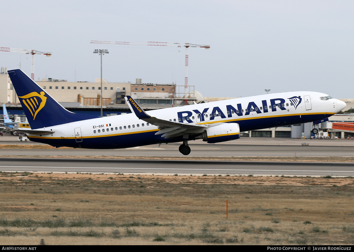 Aircraft Photo of EI-GSI | Boeing 737-800 | Ryanair | AirHistory.net #692748