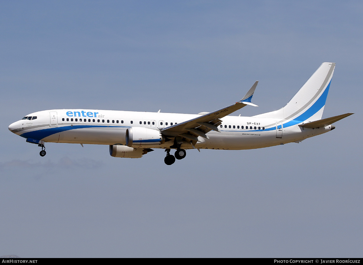 Aircraft Photo of SP-EXF | Boeing 737-8 Max 8 | Enter Air | AirHistory.net #692807