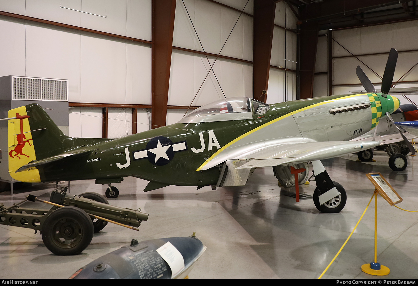 Aircraft Photo of N74920 / NL74920 | North American P-51D Mustang | USA - Air Force | AirHistory.net #692850