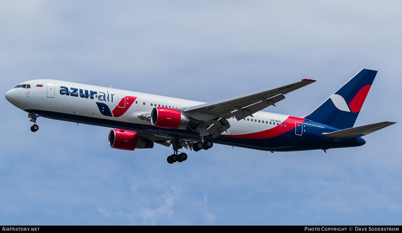 Aircraft Photo of VQ-BUO | Boeing 767-33A/ER | Azur Air | AirHistory.net #692904