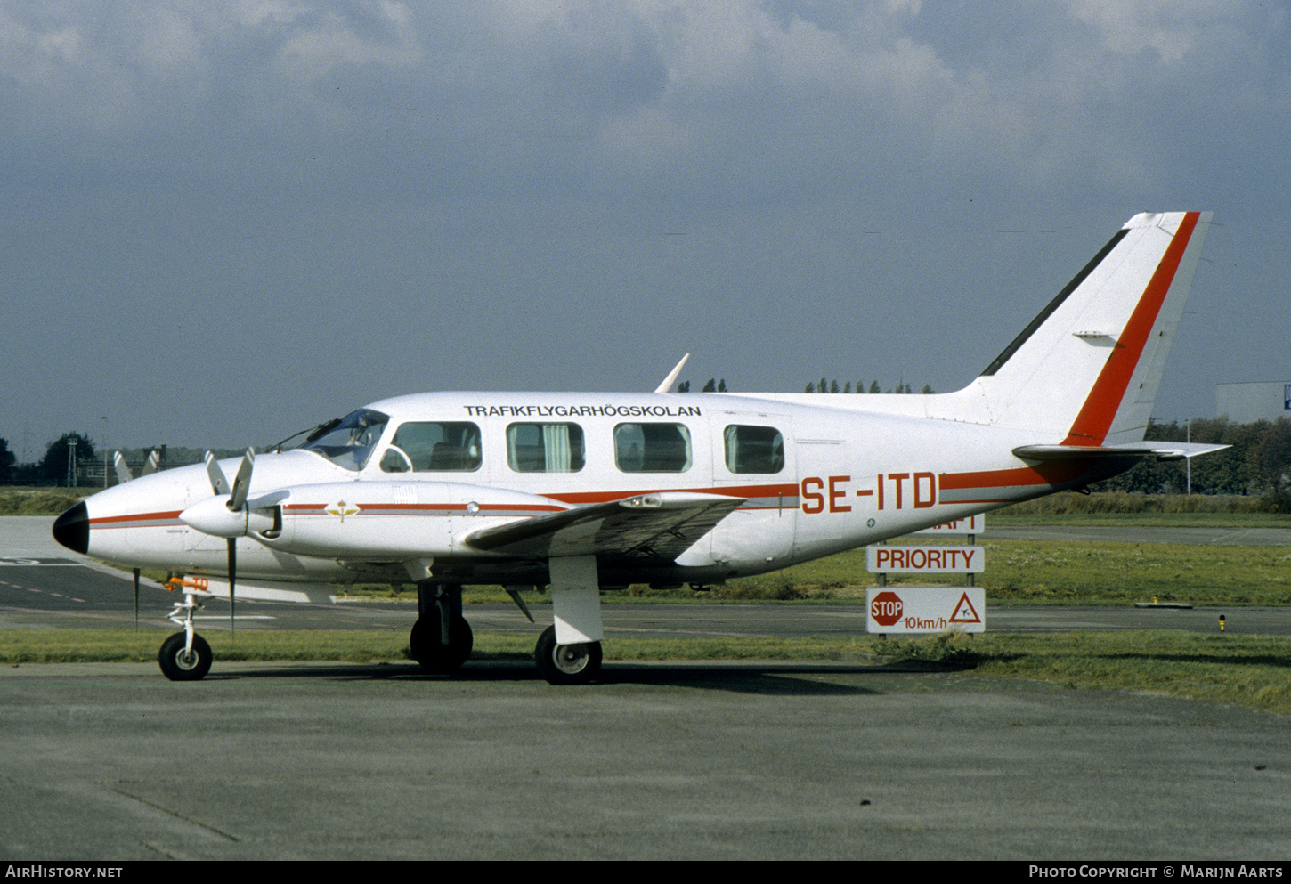 Aircraft Photo of SE-ITD | Piper PA-31-310 Navajo C | Trafikflygarhögskolan | AirHistory.net #693003