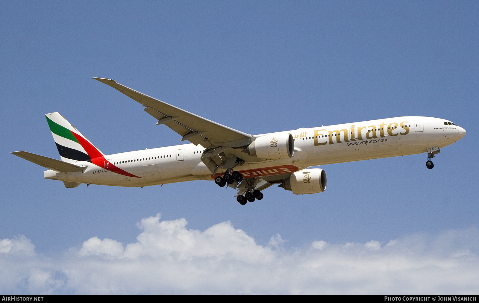 Aircraft Photo of A6-ECT | Boeing 777-31H/ER | Emirates | AirHistory.net #693005