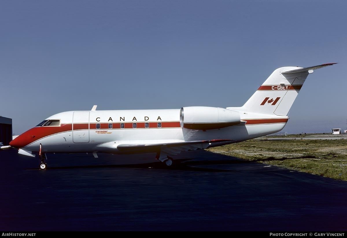 Aircraft Photo of C-GBEY | Canadair Challenger 600S (CL-600-1A11) | Transport Canada | AirHistory.net #693142