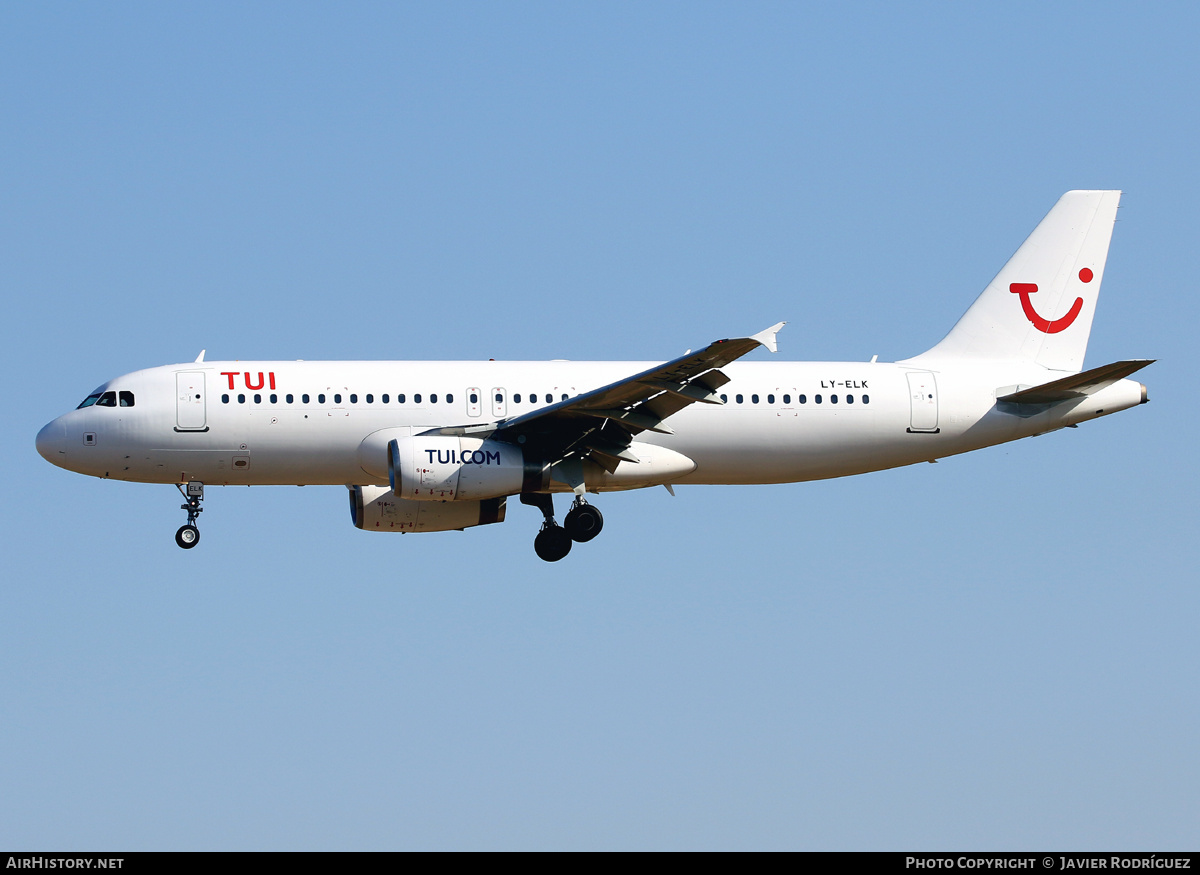 Aircraft Photo of LY-ELK | Airbus A320-232 | TUI | AirHistory.net #693165