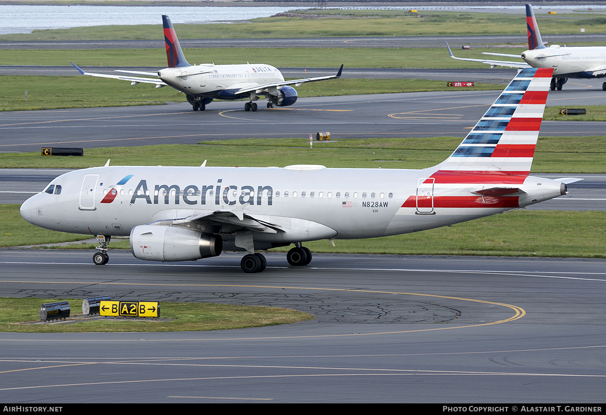 Aircraft Photo of N828AW | Airbus A319-132 | American Airlines | AirHistory.net #693285