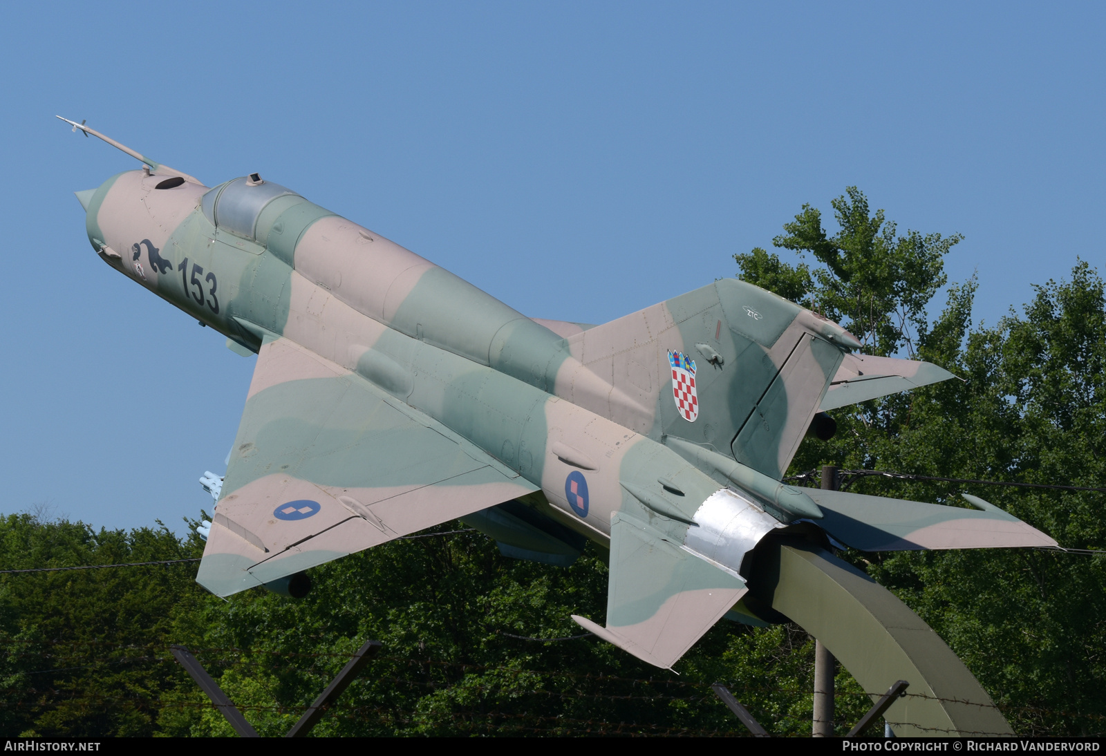 Aircraft Photo of 153 | Mikoyan-Gurevich MiG-21bis | Croatia - Air Force | AirHistory.net #693436
