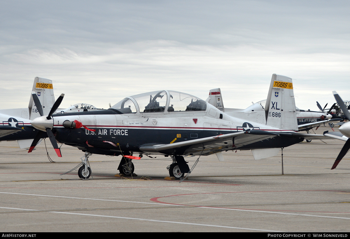 Aircraft Photo of 03-3686 / AF03-686 | Raytheon T-6A Texan II | USA - Air Force | AirHistory.net #693440