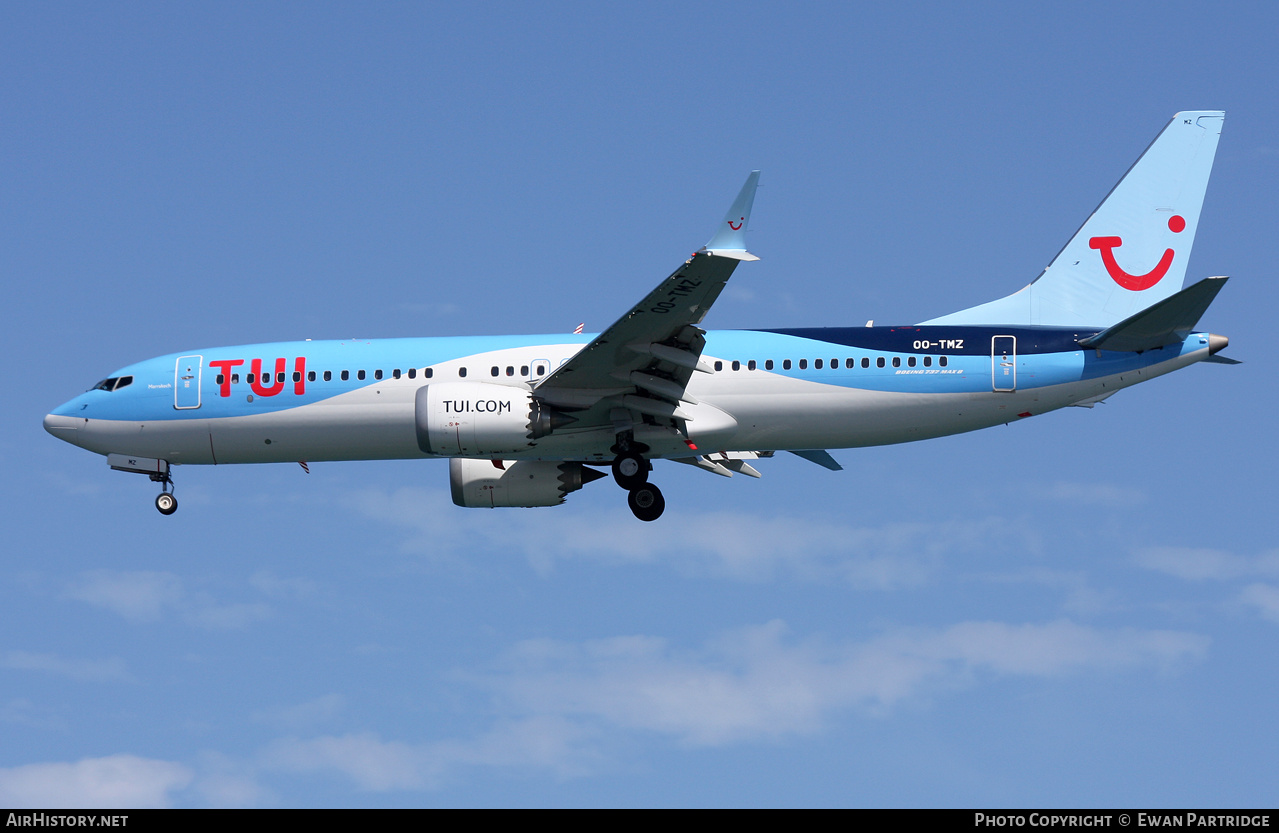 Aircraft Photo of OO-TMZ | Boeing 737-8 Max 8 | TUI | AirHistory.net #693452