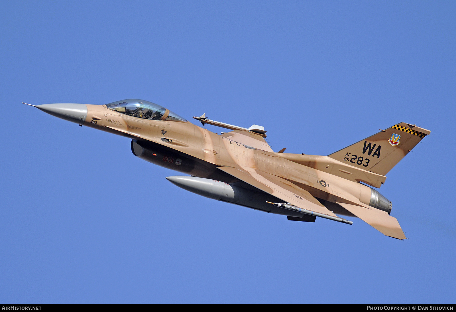 Aircraft Photo of 86-0283 / AF86-283 | Lockheed Martin F-16C Fighting Falcon | USA - Air Force | AirHistory.net #693510