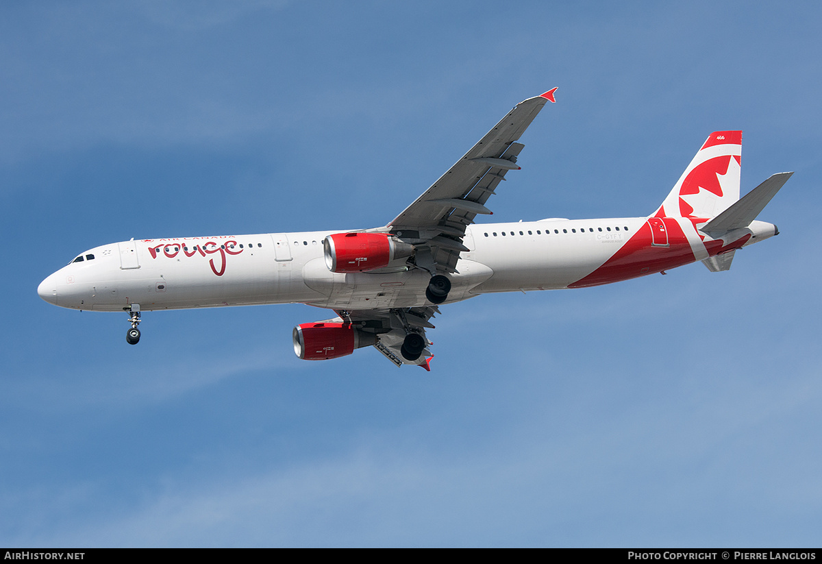 Aircraft Photo of C-GYFY | Airbus A321-211 | Air Canada Rouge | AirHistory.net #693554