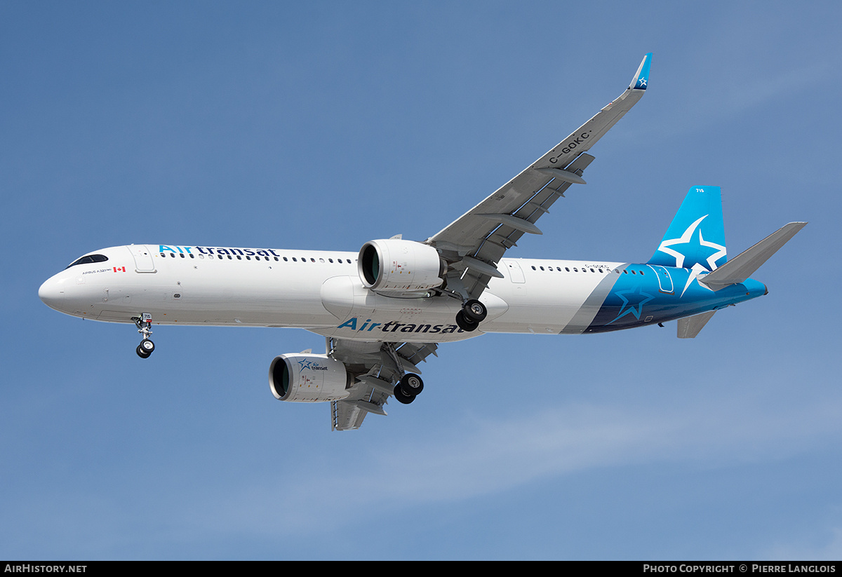 Aircraft Photo of C-GOKC | Airbus A321-271NX | Air Transat | AirHistory.net #693762