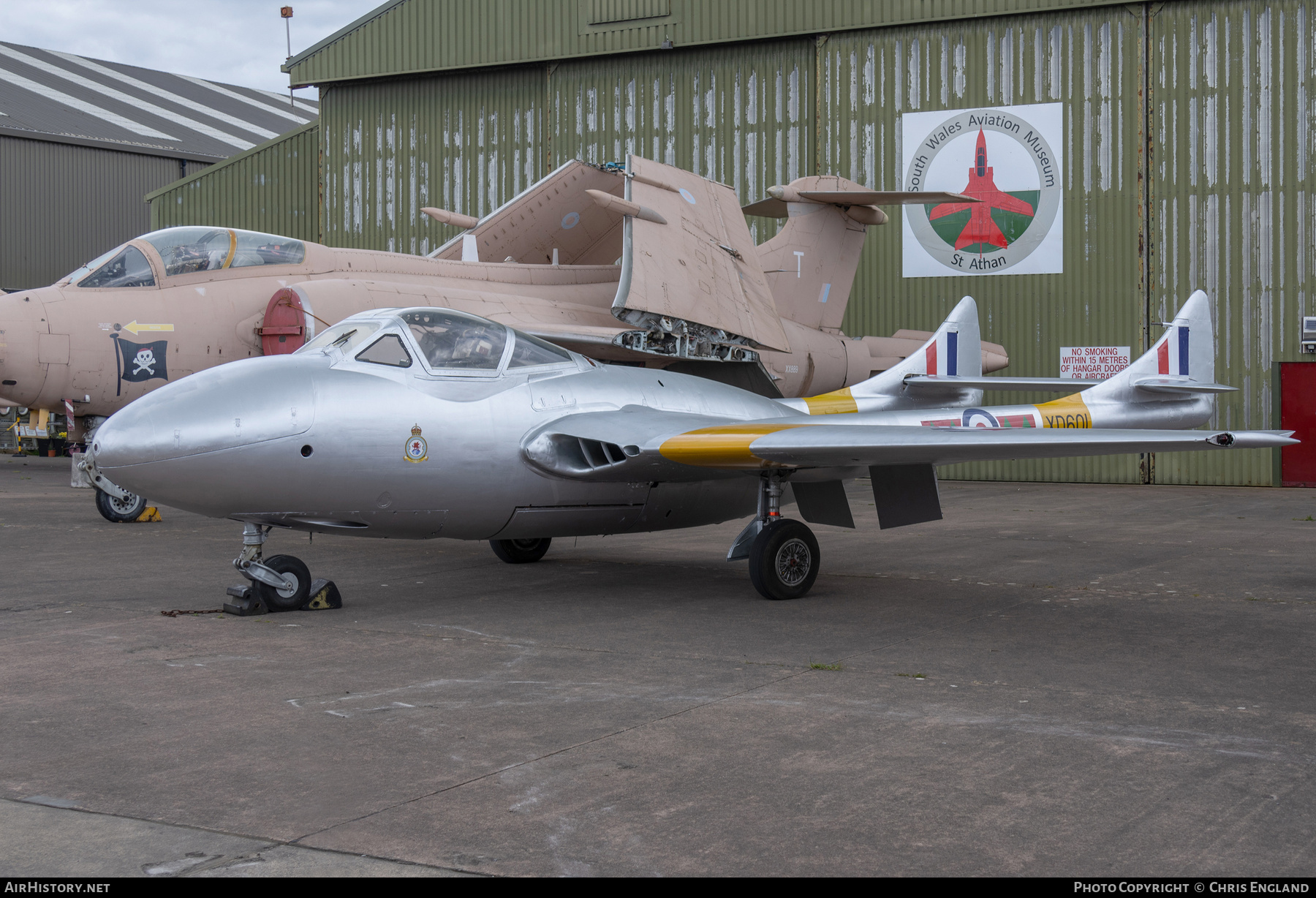 Aircraft Photo of G-OBLN / XD601 | De Havilland D.H. 115 Vampire T11 | UK - Air Force | AirHistory.net #693768