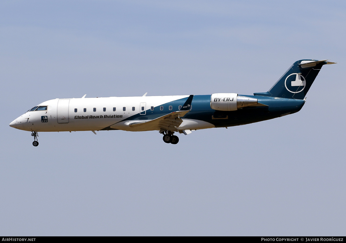 Aircraft Photo of OY-CRJ | Bombardier CRJ-200LR (CL-600-2B19) | Global Reach Aviation - GRA | AirHistory.net #693809