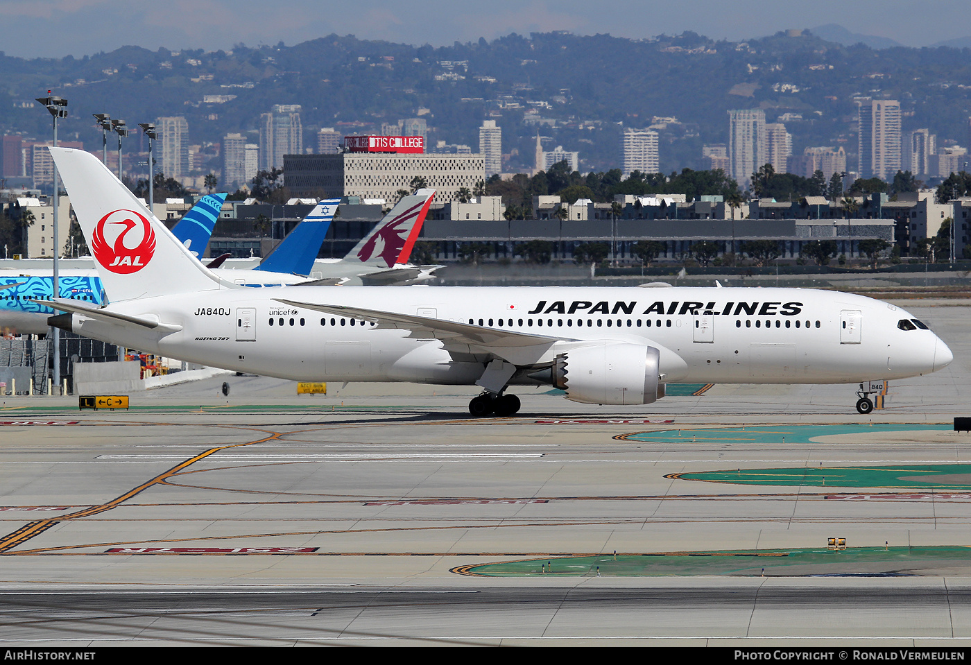 Aircraft Photo of JA840J | Boeing 787-8 Dreamliner | Japan Airlines - JAL | AirHistory.net #693812