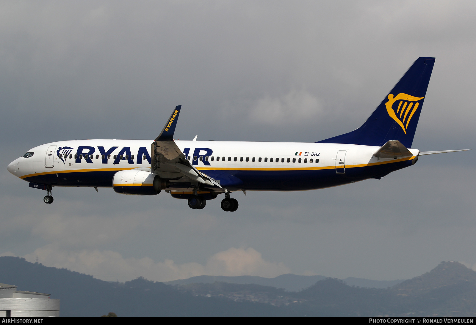 Aircraft Photo of EI-DHZ | Boeing 737-8AS | Ryanair | AirHistory.net #693815