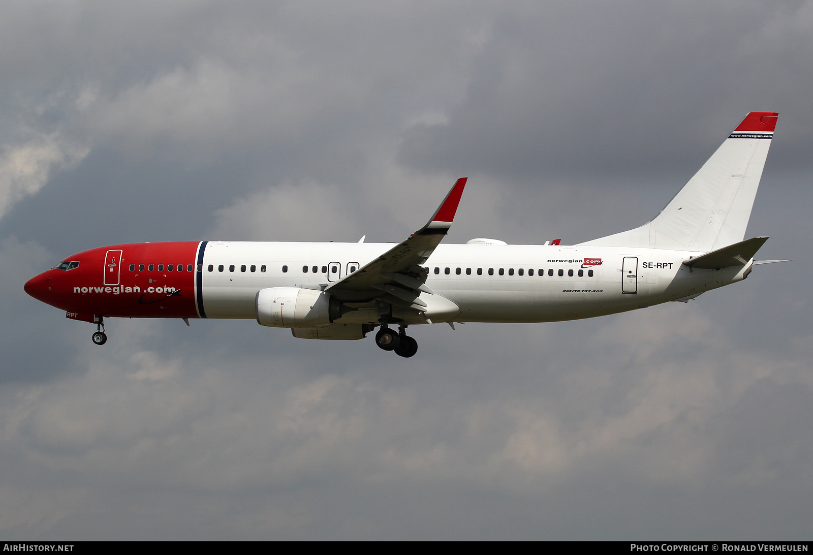 Aircraft Photo of SE-RPT | Boeing 737-8JP | Norwegian | AirHistory.net #693827