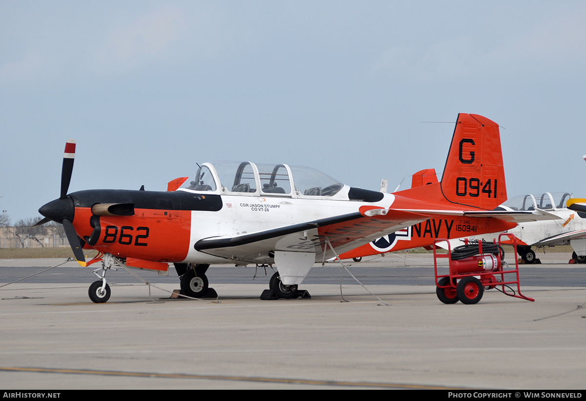 Aircraft Photo of 160941 | Beech T-34C Turbo Mentor | USA - Navy | AirHistory.net #693916