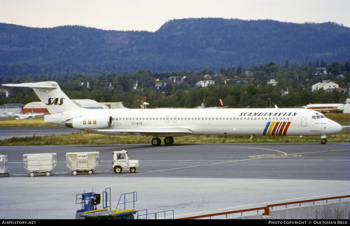 Aircraft Photo of OY-KHE | McDonnell Douglas MD-82 (DC-9-82) | Scandinavian Airlines - SAS | AirHistory.net #693920