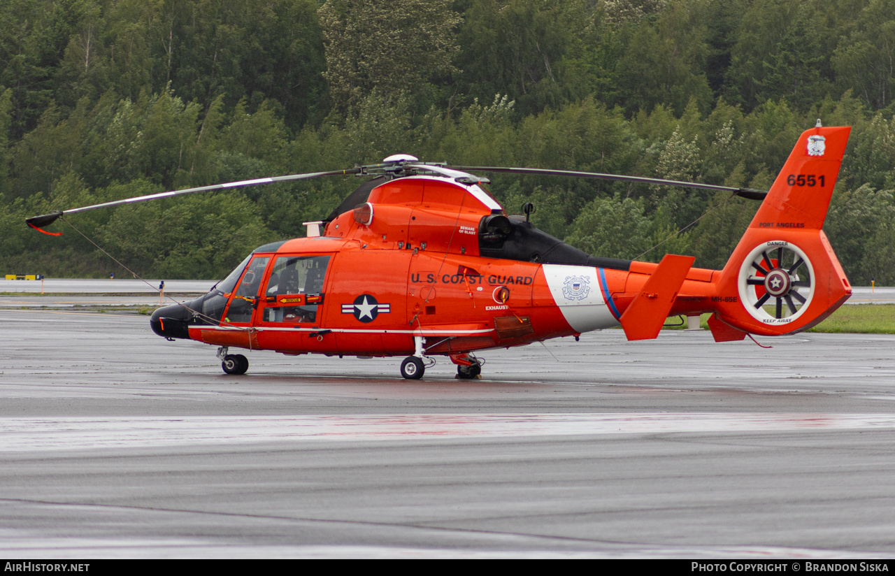 Aircraft Photo of 6551 | Aerospatiale MH-65E Dolphin | USA - Coast Guard | AirHistory.net #693932