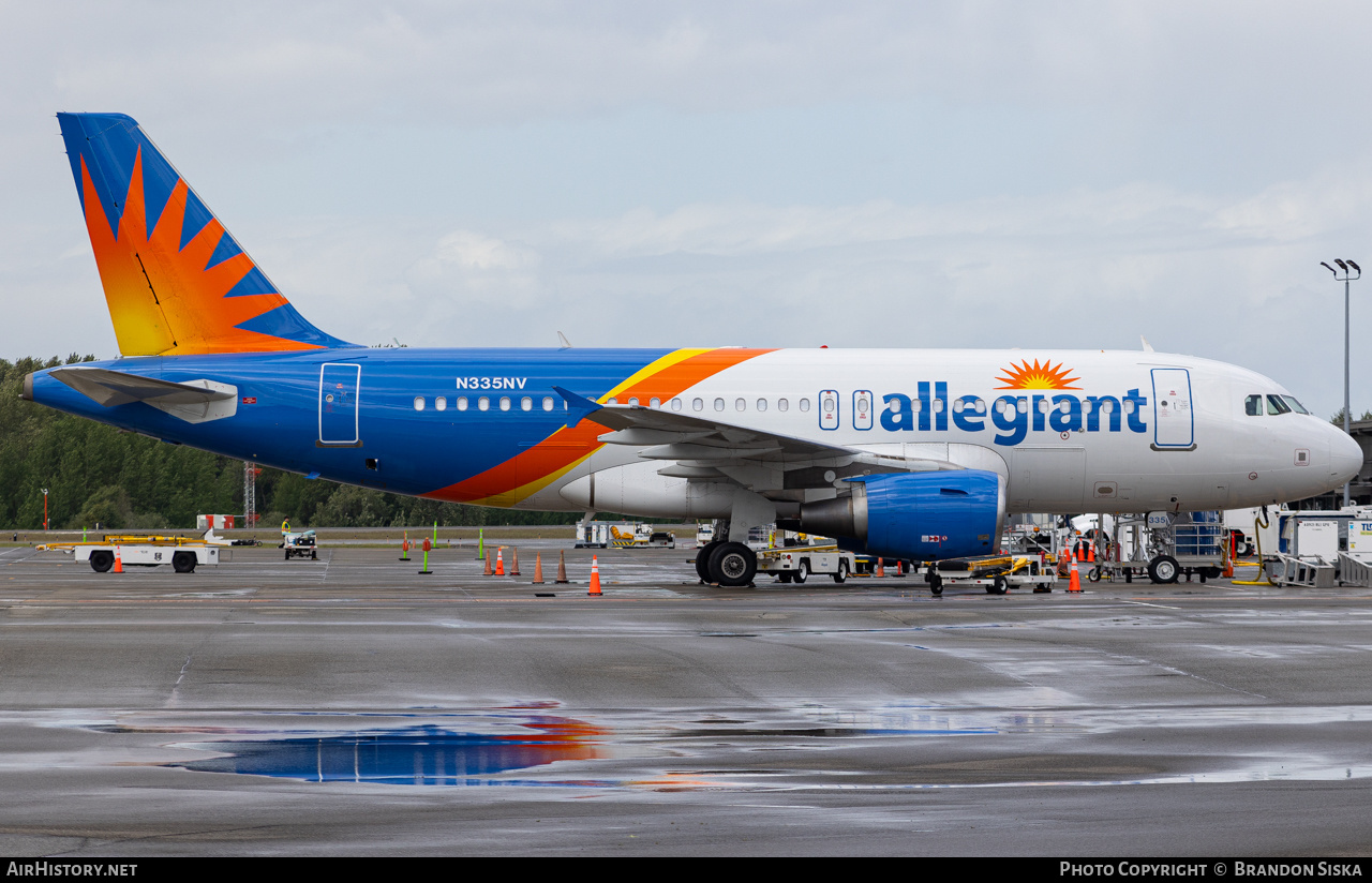 Aircraft Photo of N335NV | Airbus A319-111 | Allegiant Air | AirHistory.net #693939