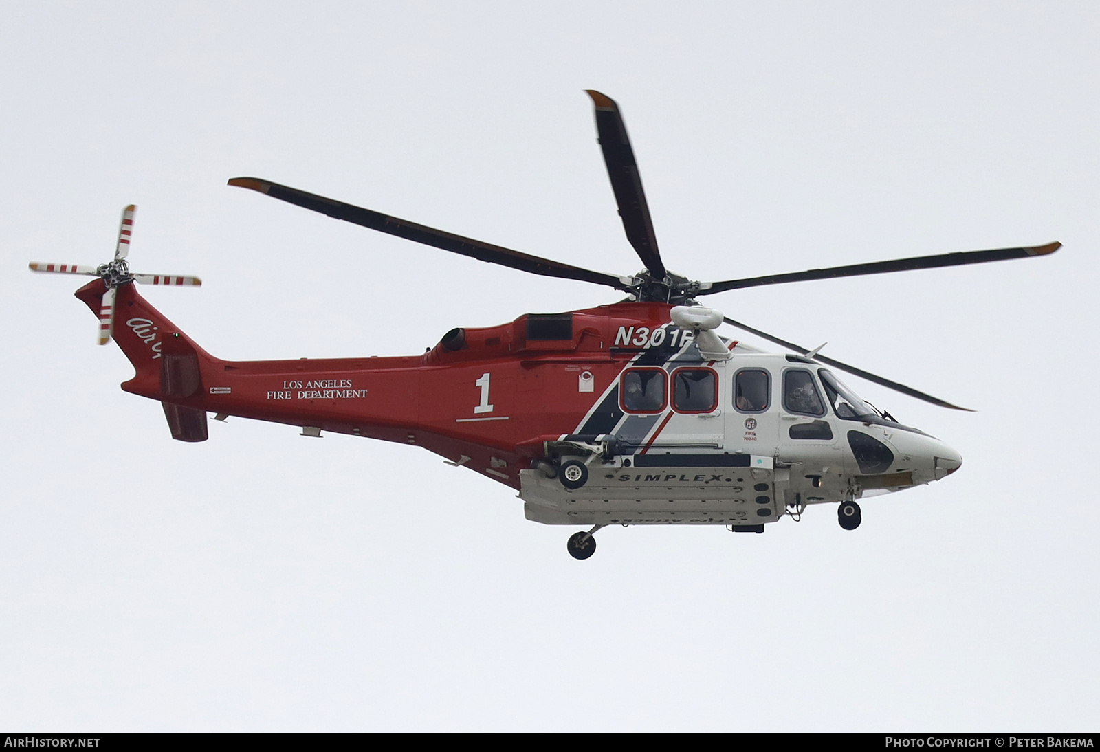 Aircraft Photo of N301FD | AgustaWestland AW-139 | Los Angeles City Fire Department | AirHistory.net #694019