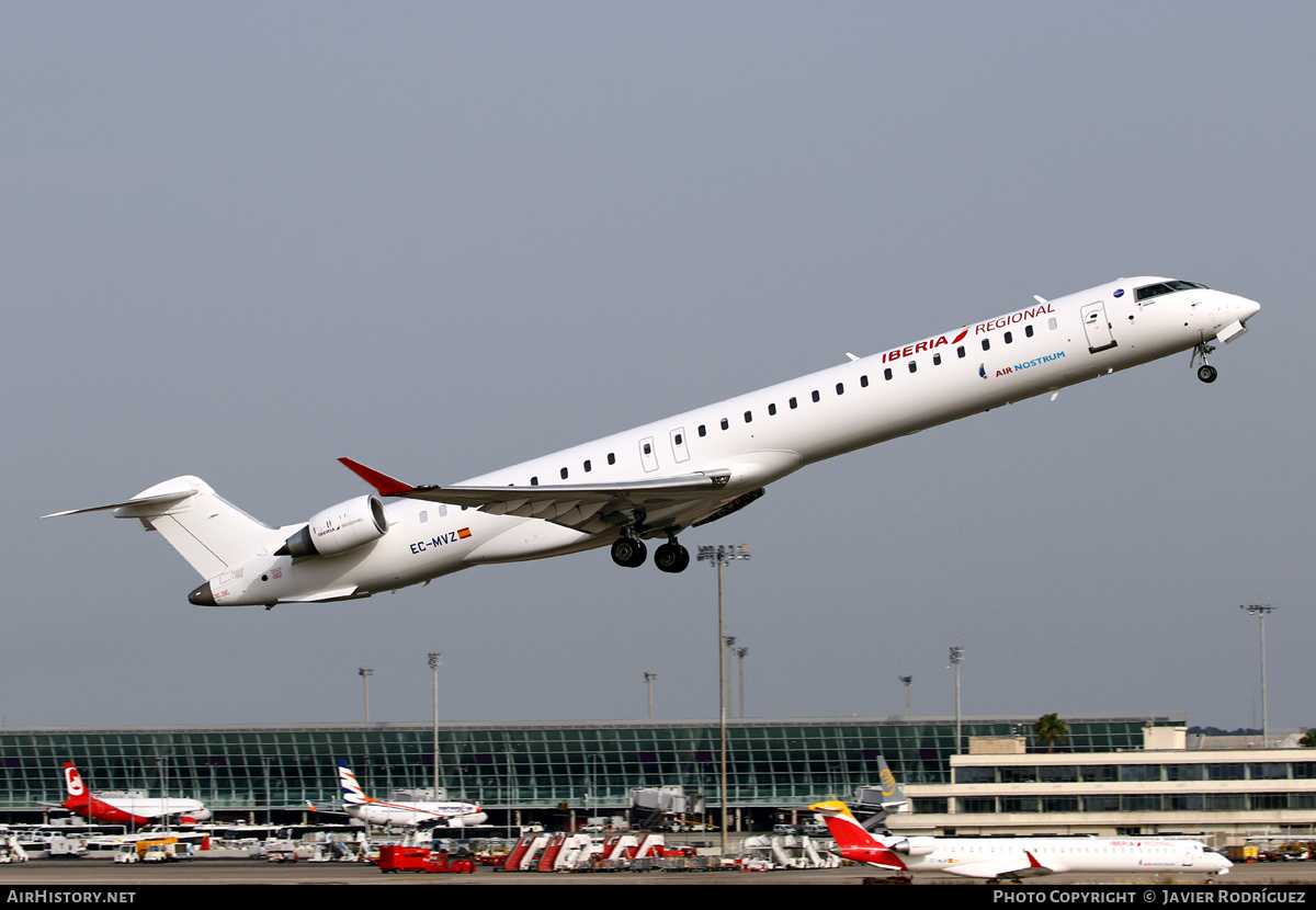 Aircraft Photo of EC-MVZ | Bombardier CRJ-1000 (CL-600-2E25) | Iberia Regional | AirHistory.net #694132