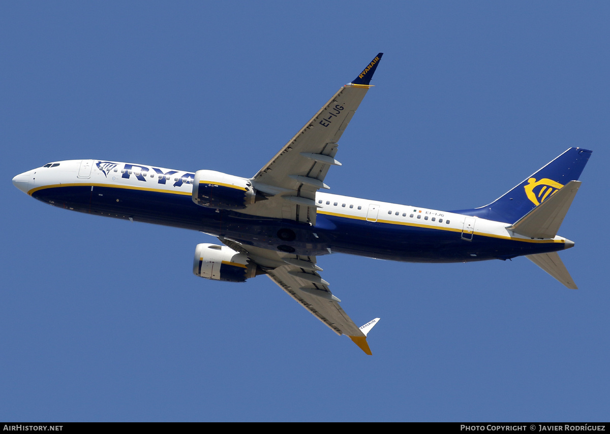 Aircraft Photo of EI-IJG | Boeing 737-8200 Max 200 | Ryanair | AirHistory.net #694135