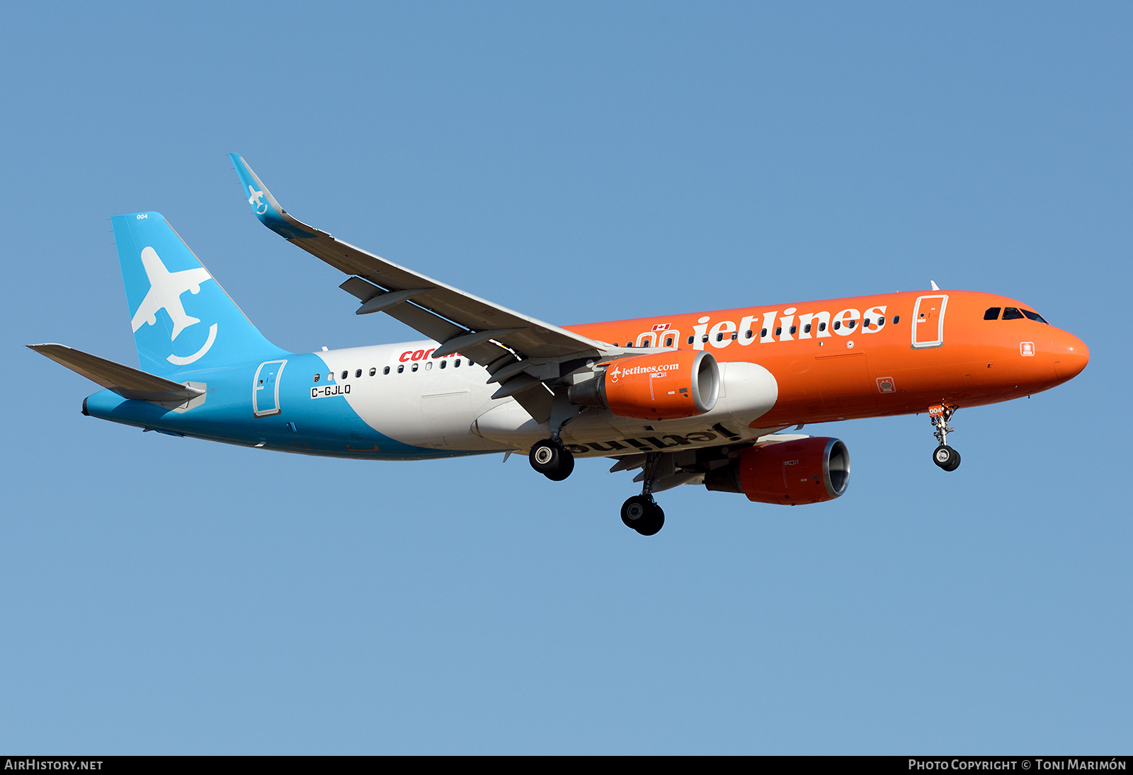 Aircraft Photo of C-GJLQ | Airbus A320-214 | Jetlines | AirHistory.net #694156