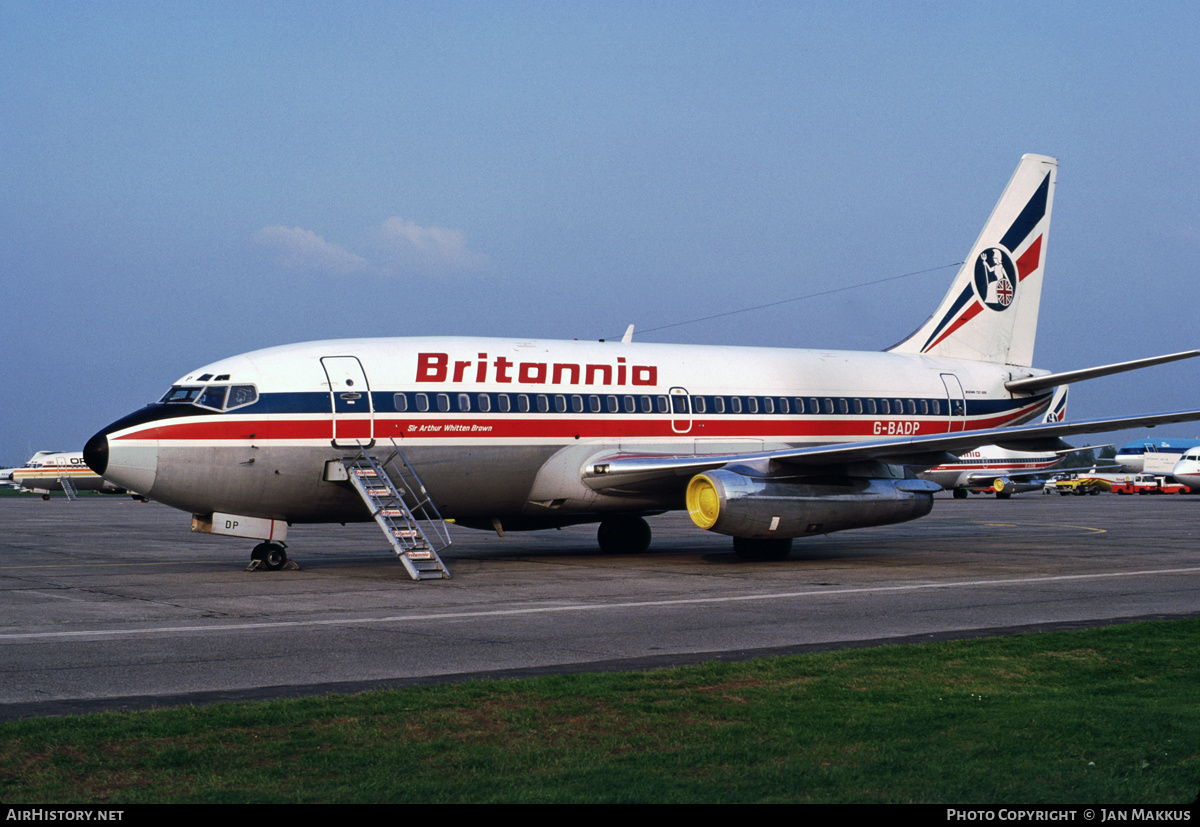 Aircraft Photo of G-BADP | Boeing 737-204/Adv | Britannia Airways | AirHistory.net #694166