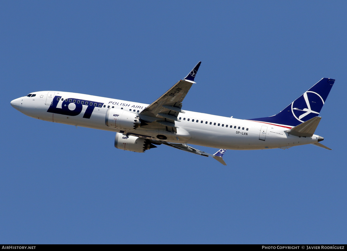Aircraft Photo of SP-LVN | Boeing 737-8 Max 8 | LOT Polish Airlines - Polskie Linie Lotnicze | AirHistory.net #694168