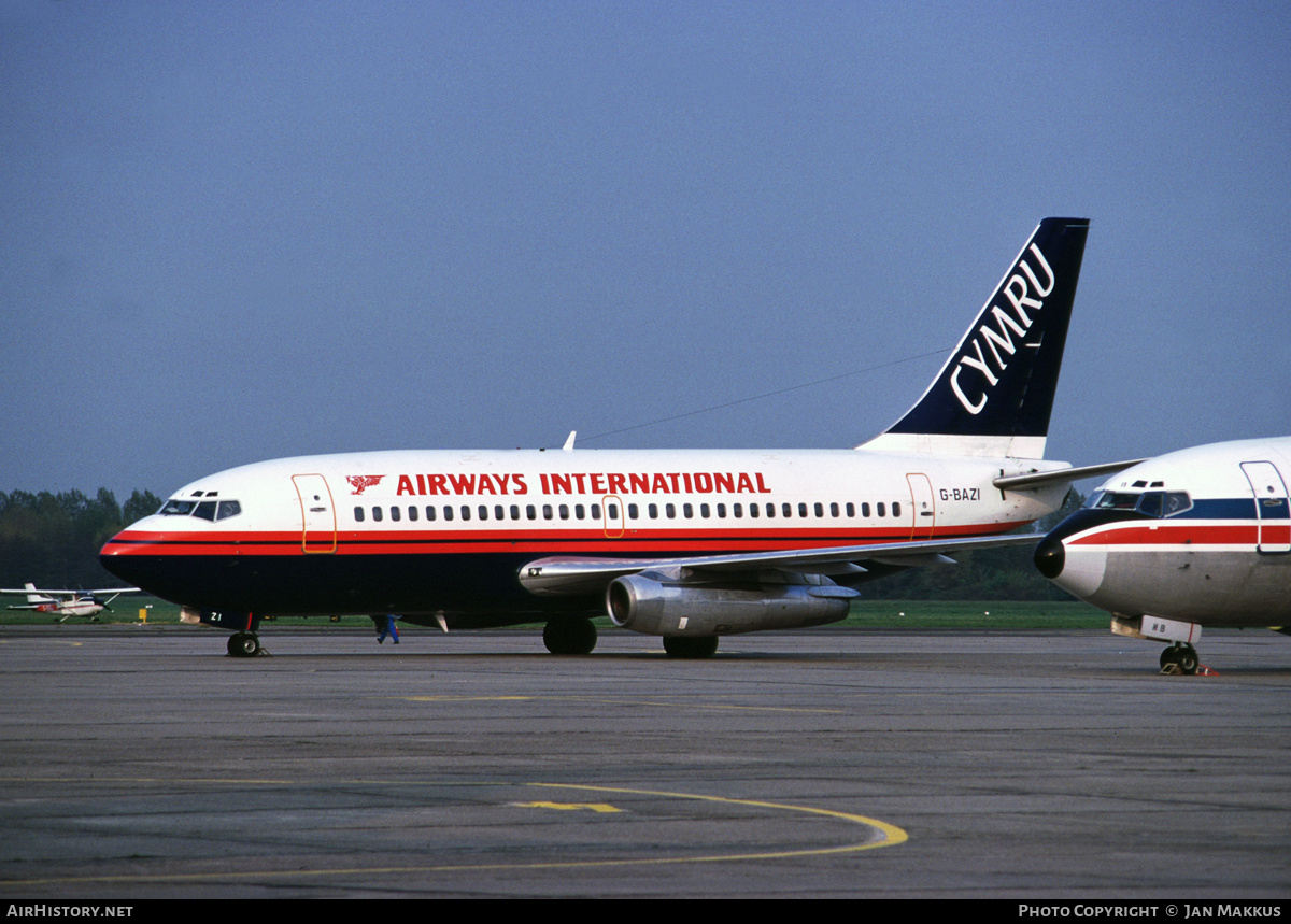 Aircraft Photo of G-BAZI | Boeing 737-204/Adv | Airways International Cymru | AirHistory.net #694193