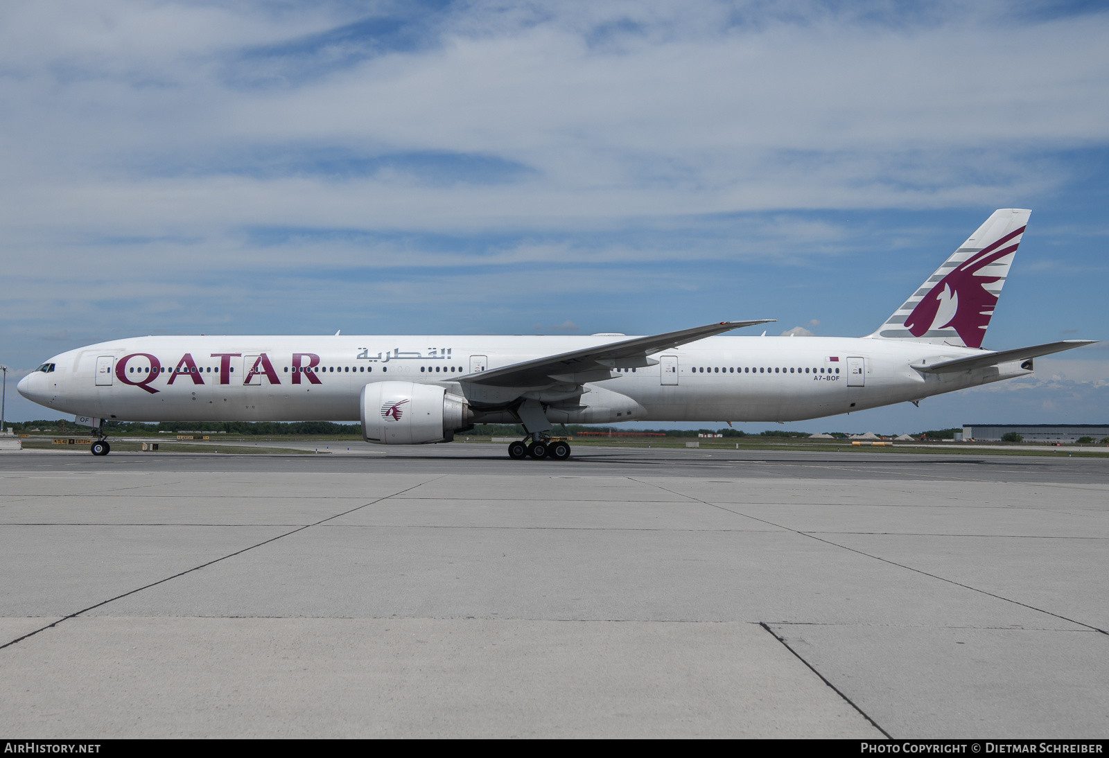 Aircraft Photo of A7-BOF | Boeing 777-3ZG/ER | Qatar Airways | AirHistory.net #694198