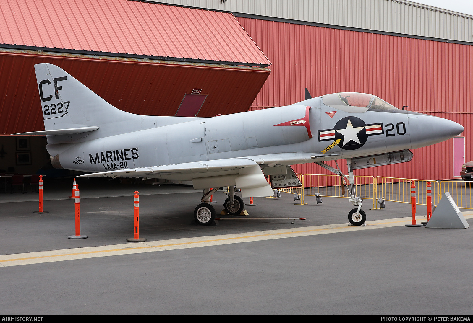 Aircraft Photo of 142227 / 2227 | Douglas A-4A Skyhawk (A4D-1) | USA - Marines | AirHistory.net #694269