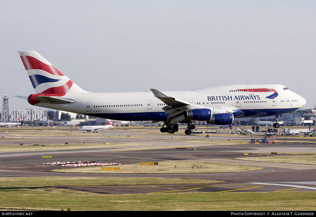 Aircraft Photo of G-BYGF | Boeing 747-436 | British Airways | AirHistory.net #694299